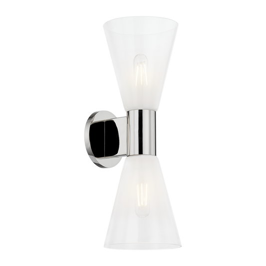 ALMA Wall Sconce in Polished Nickel Finish