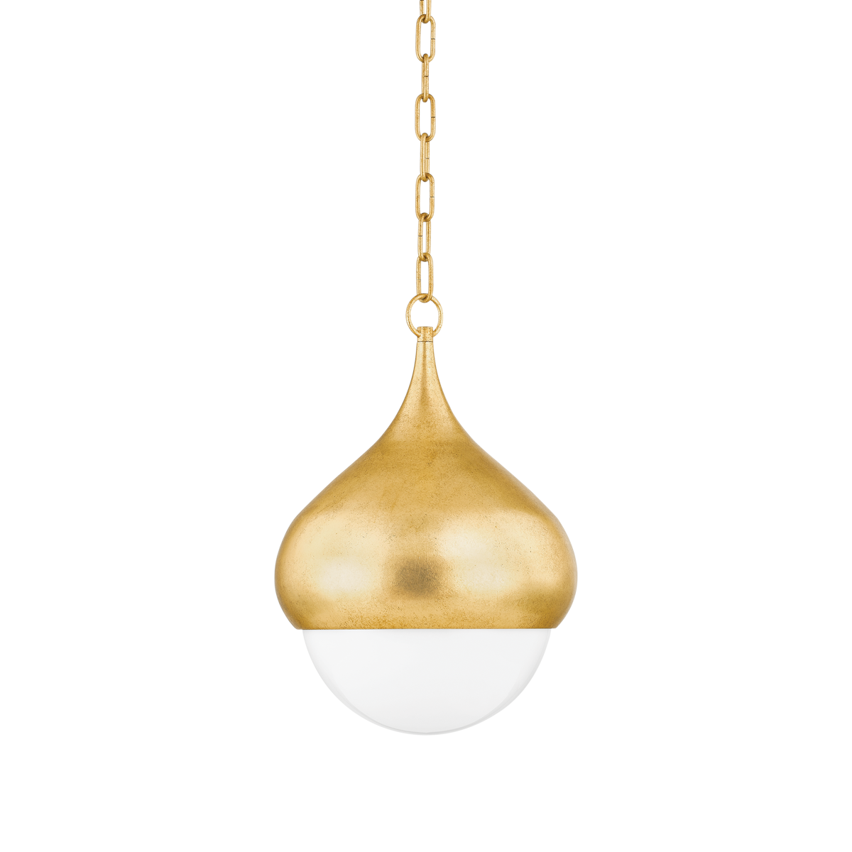 LUCIEL PENDANT in Vintage Gold Leaf Finish