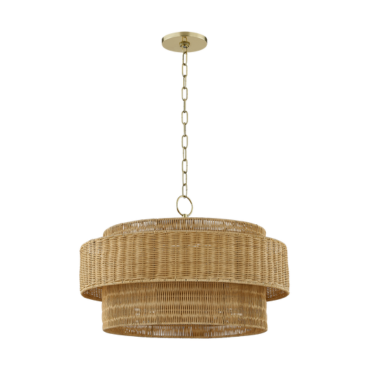 DANICA PENDANT in AGED BRASS Finish