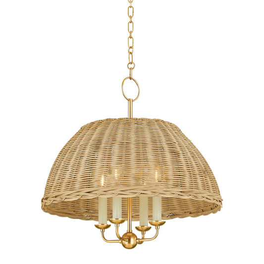 ARWEN Chandelier in Aged Brass Finish