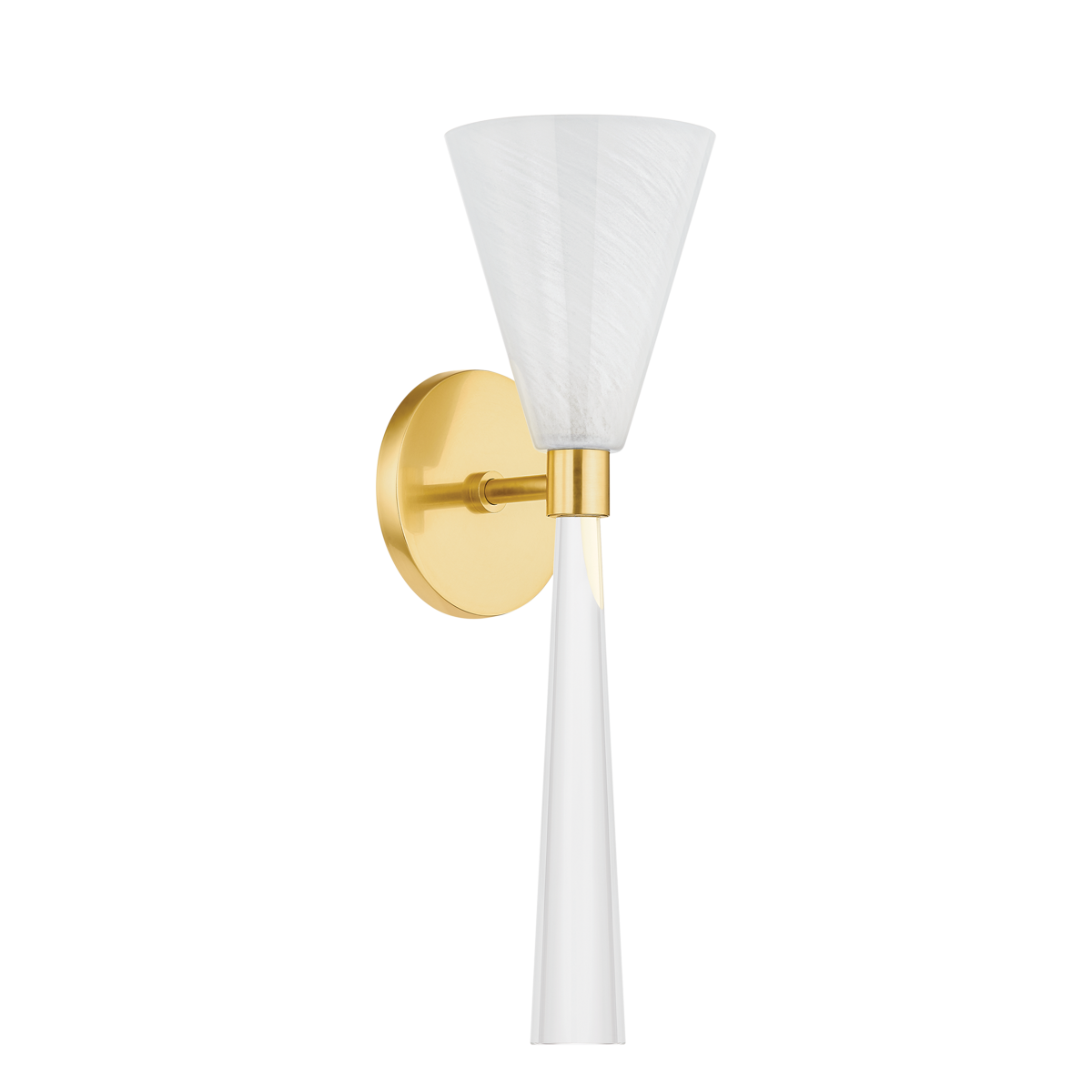 AMARA Wall Sconce in Aged Brass Finish