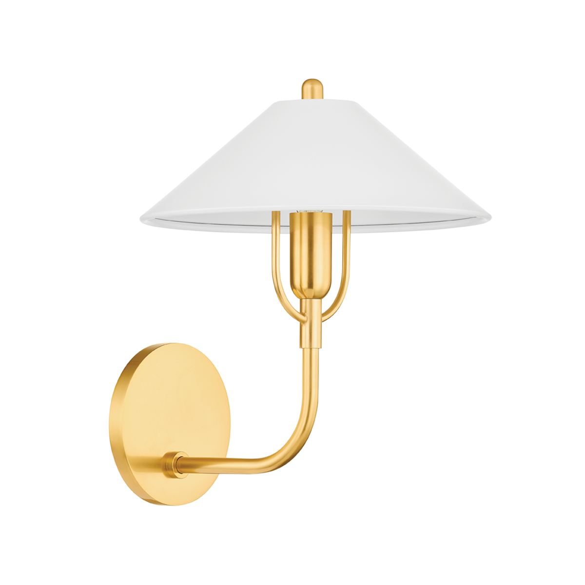 MARIEL Wall Sconce in AGED BRASS/SOFT WHITE Finish