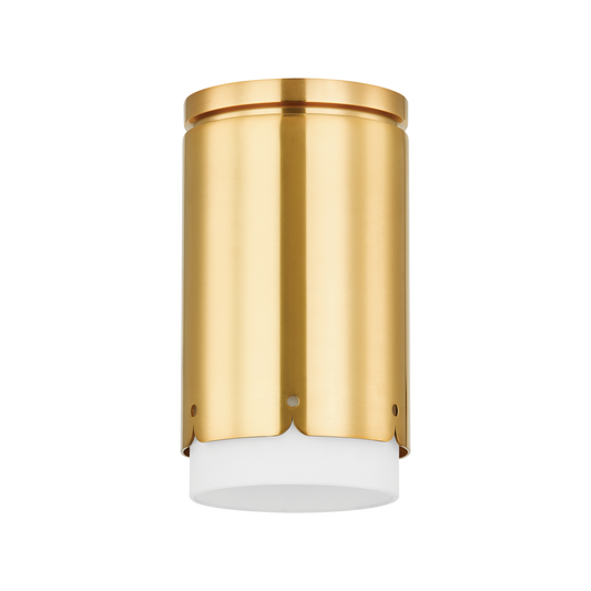ASA Flush Mount in Aged Brass Finish