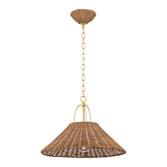 Davida PENDANT in Aged Brass Finish