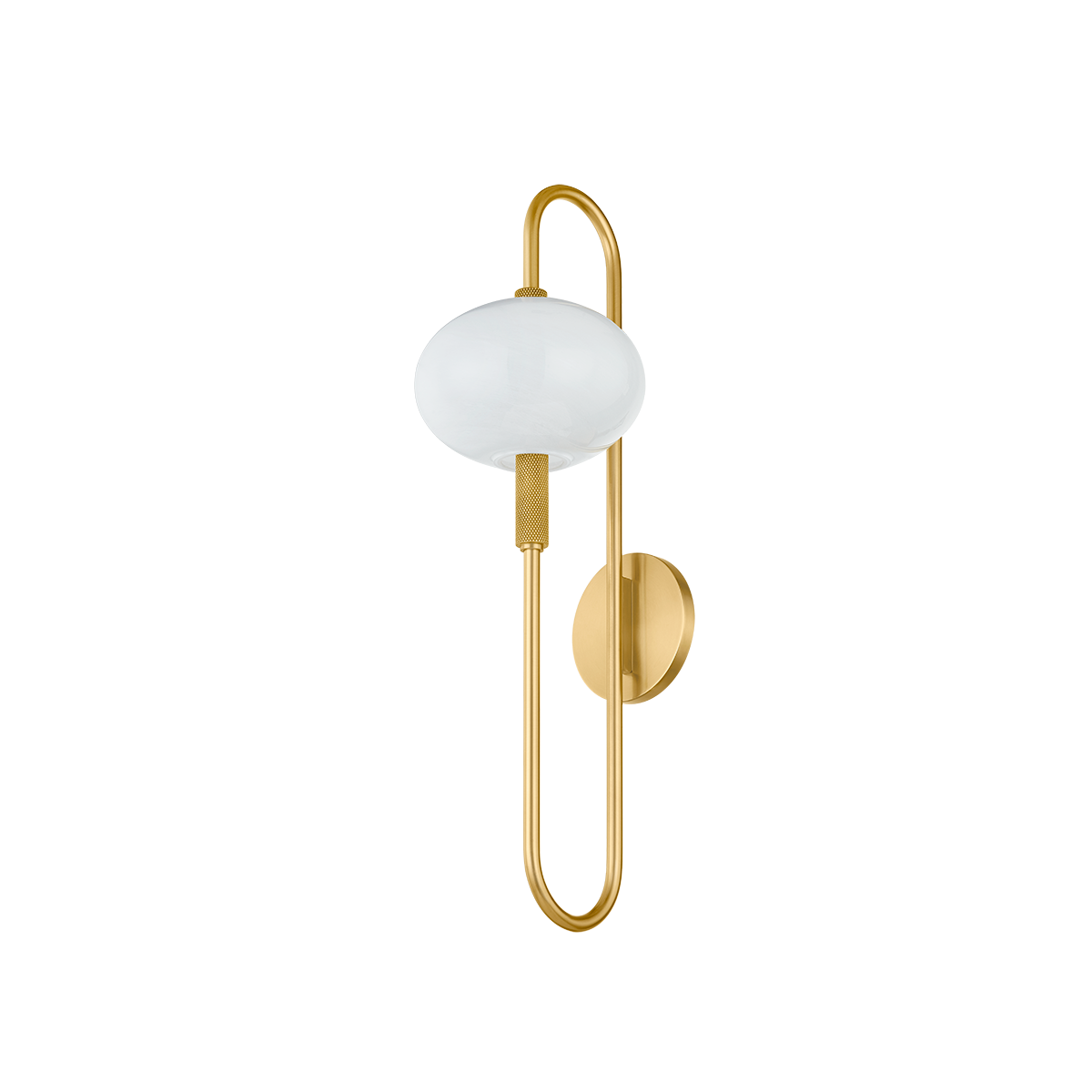 DELPHINE WALL SCONCE in AGED BRASS Finish
