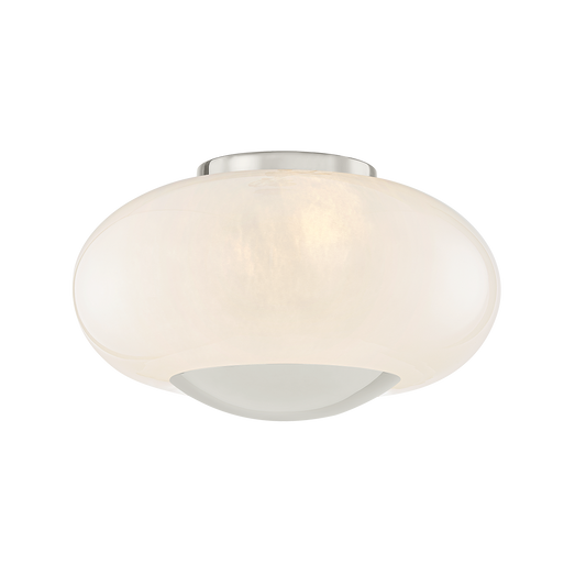 LOTTIE Flush Mount in POLISHED NICKEL Finish