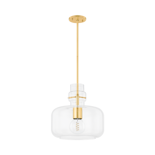 LUMI PENDANT in AGED BRASS Finish