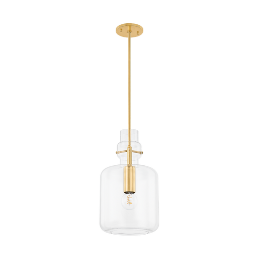 LUMI PENDANT in AGED BRASS Finish
