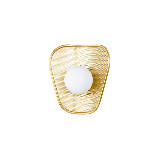 MARTA WALL SCONCE in AGED BRASS Finish