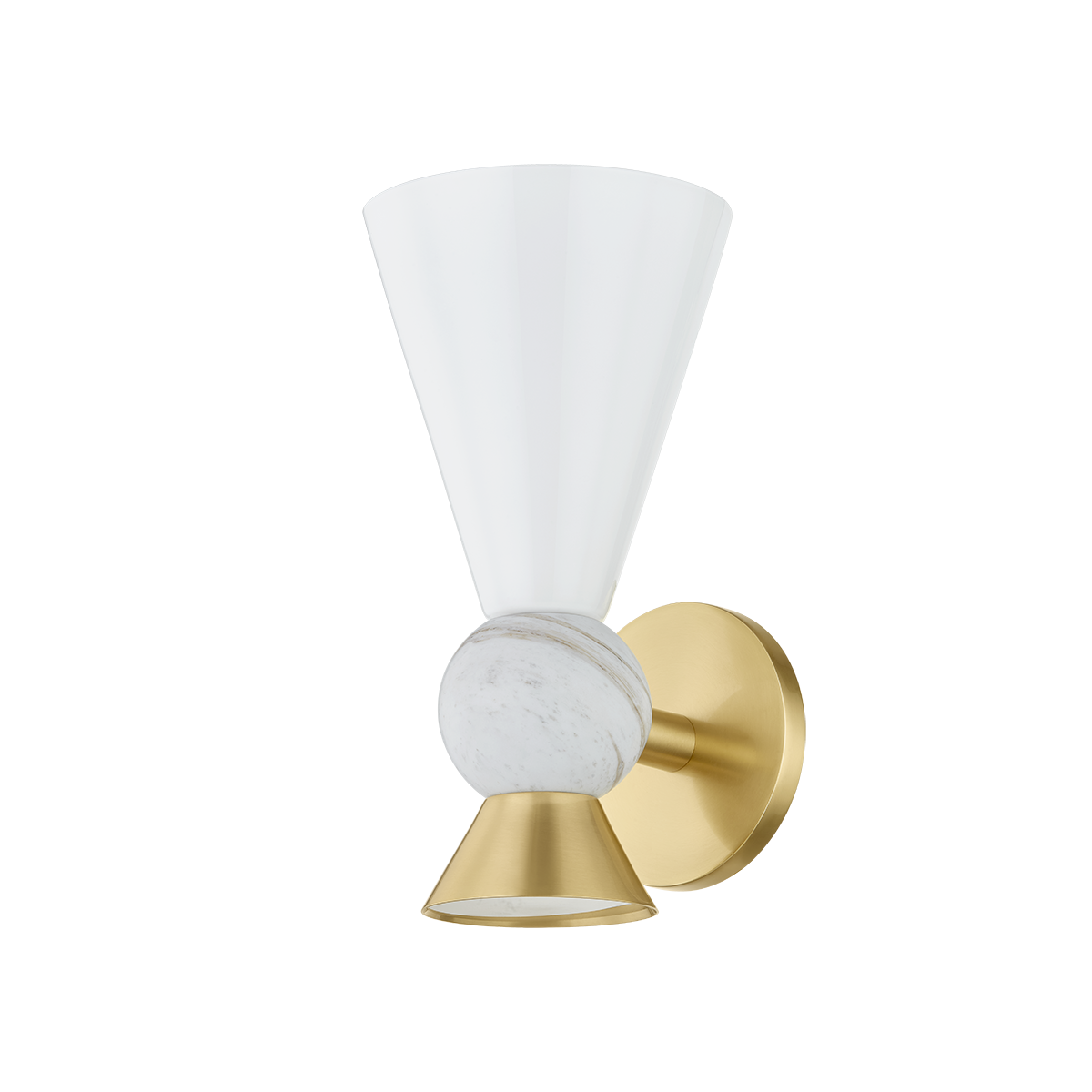 MONA Wall Sconce in AGED BRASS Finish