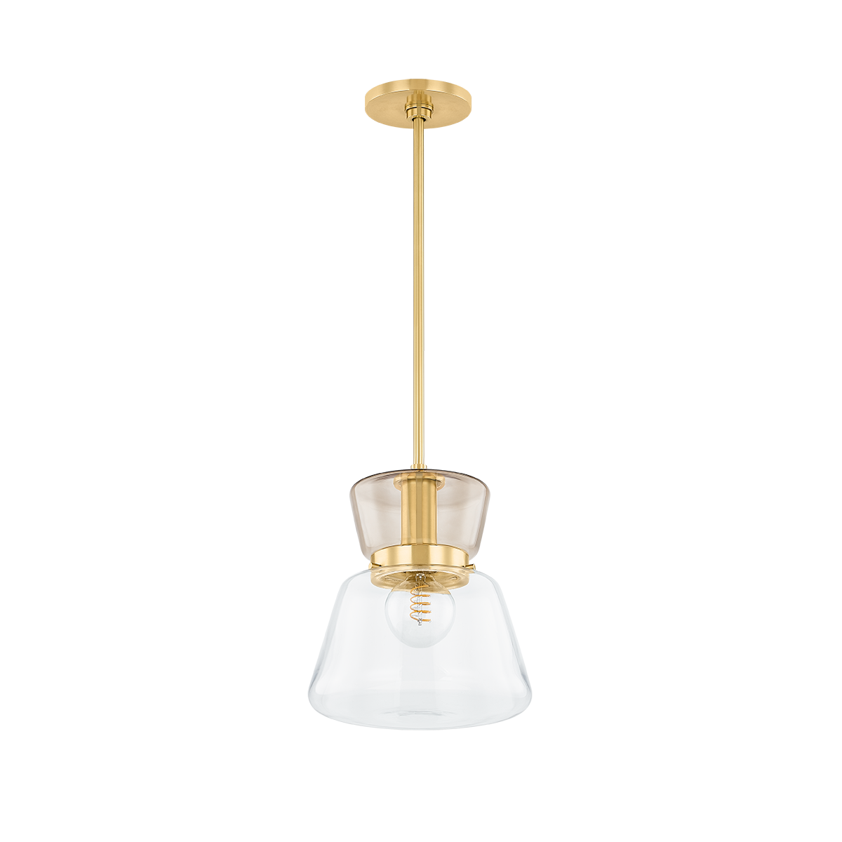 ELODIE PENDANT in AGED BRASS Finish