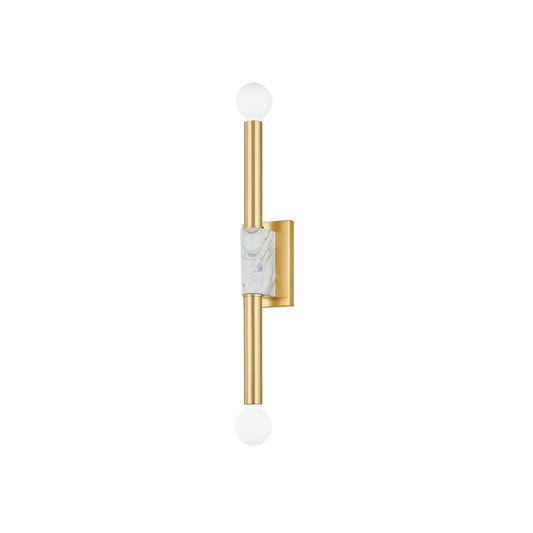 GOLDIE WALL SCONCE in AGED BRASS Finish