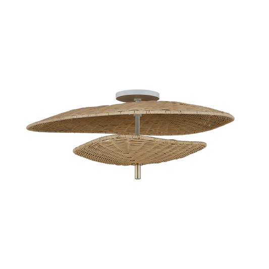 MARIGOLD Semi Flush in AGED BRASS Finish