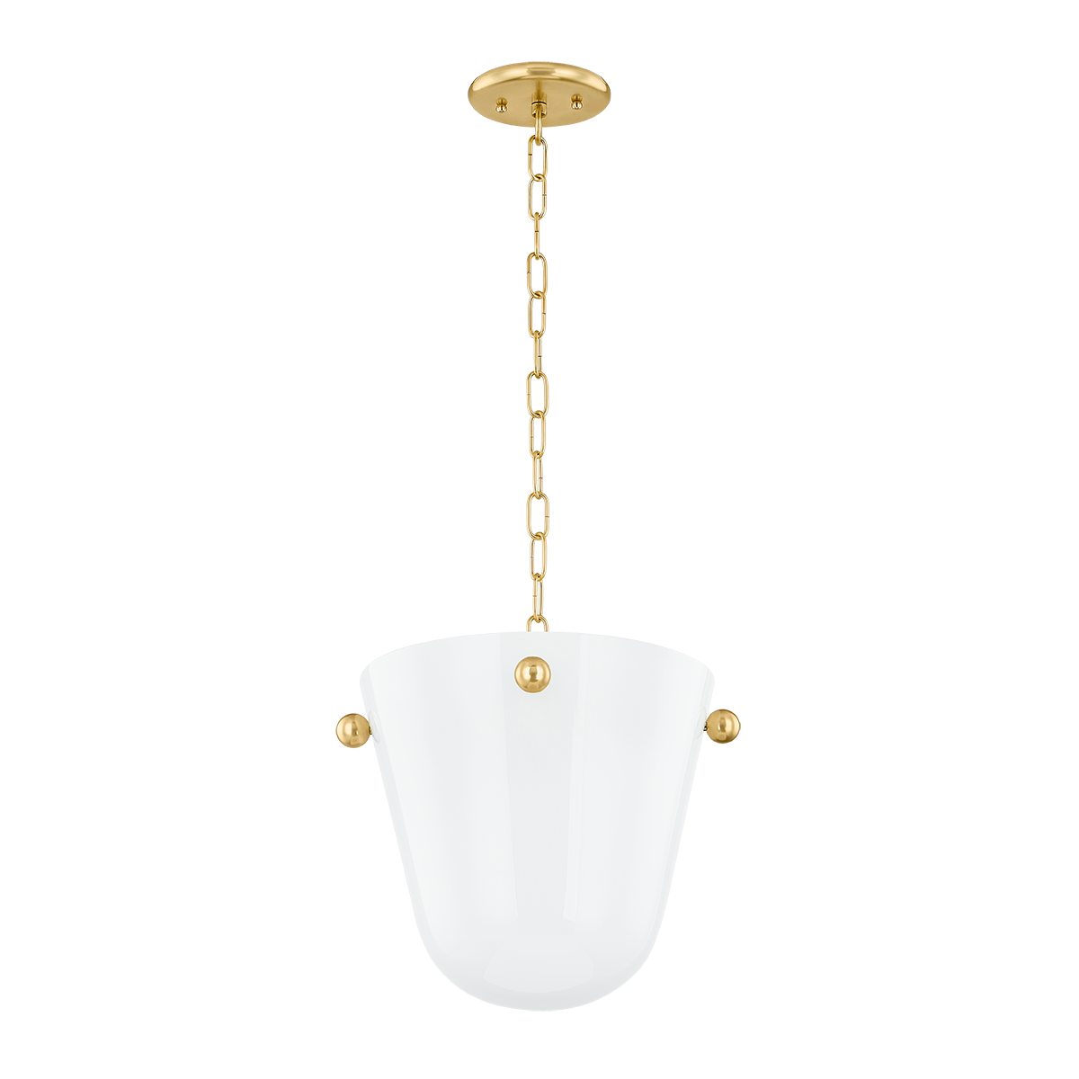 RIMA PENDANT in AGED BRASS Finish