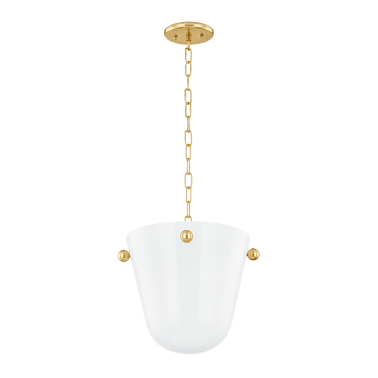 RIMA PENDANT in AGED BRASS Finish