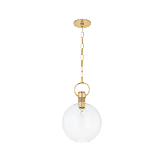 CATRINE PENDANT in AGED BRASS Finish