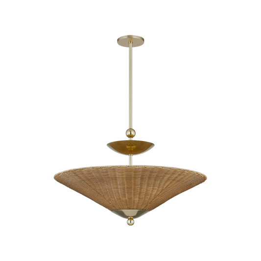 PERILLA Pendant in AGED BRASS Finish