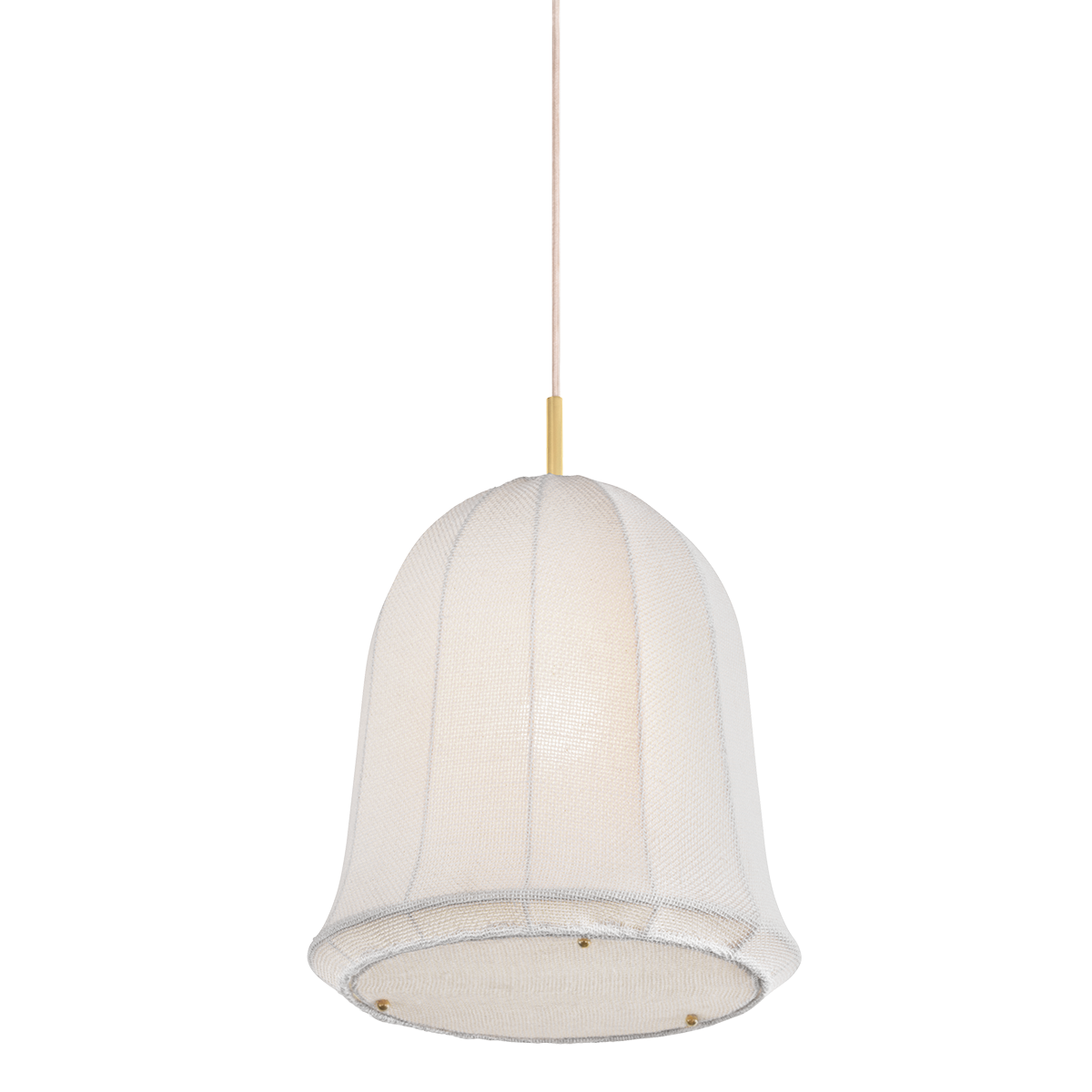 RISA Pendant in AGED BRASS Finish
