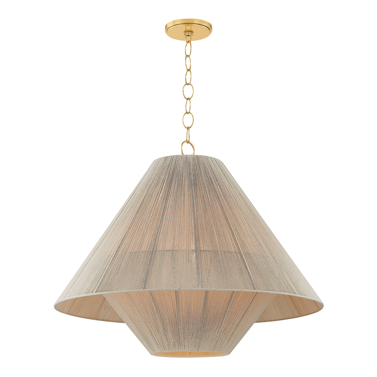 ELEANOR Pendant in AGED BRASS Finish