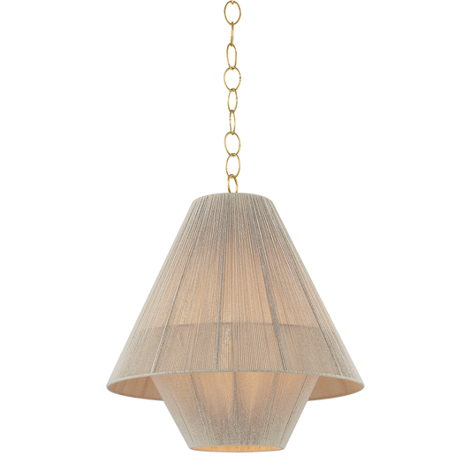 ELEANOR Pendant in AGED BRASS Finish