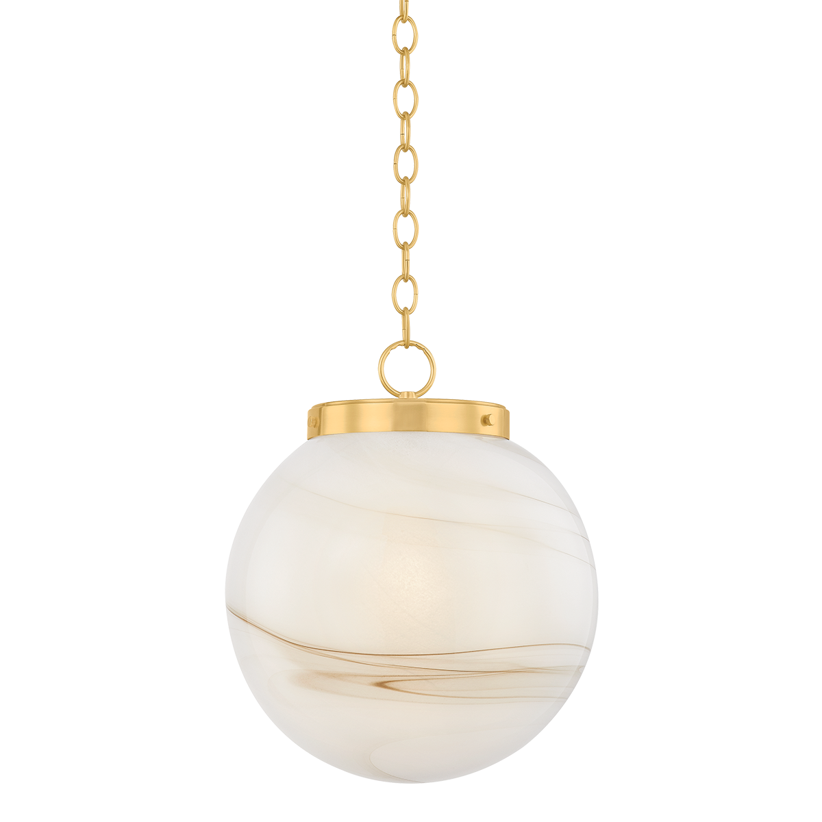 AMBRA Pendant in AGED BRASS Finish
