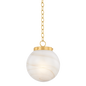 AMBRA Pendant in AGED BRASS Finish