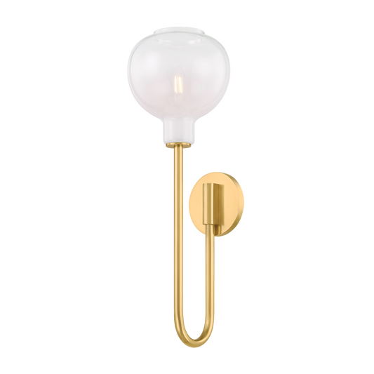 ESTELLE Wall Sconce in AGED BRASS Finish