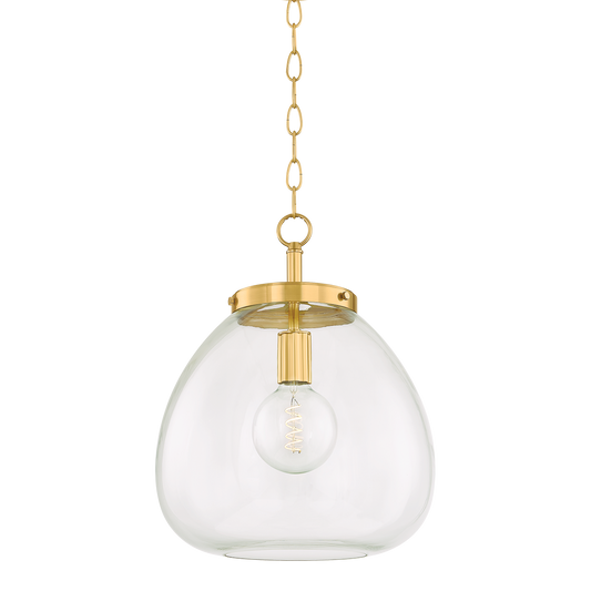 DELLA Pendant in AGED BRASS Finish