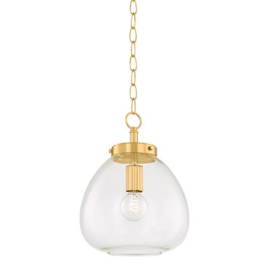 DELLA Pendant in AGED BRASS Finish