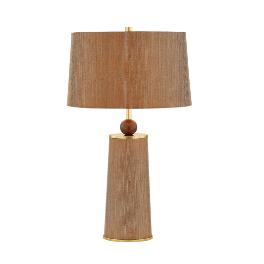 JANUARY Table Lamp in AGED BRASS Finish
