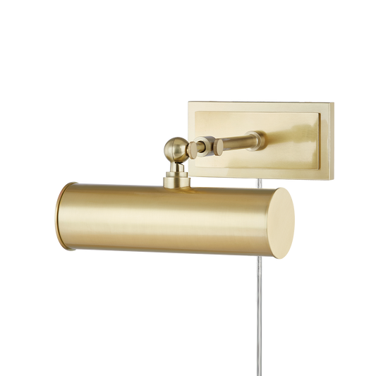 Holly Plug-In Picture Light in Aged Brass Finish