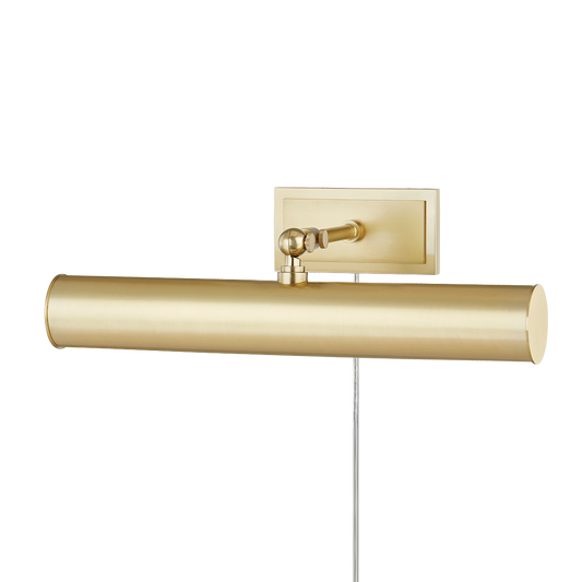 Holly Plug-In Picture Light in Aged Brass Finish