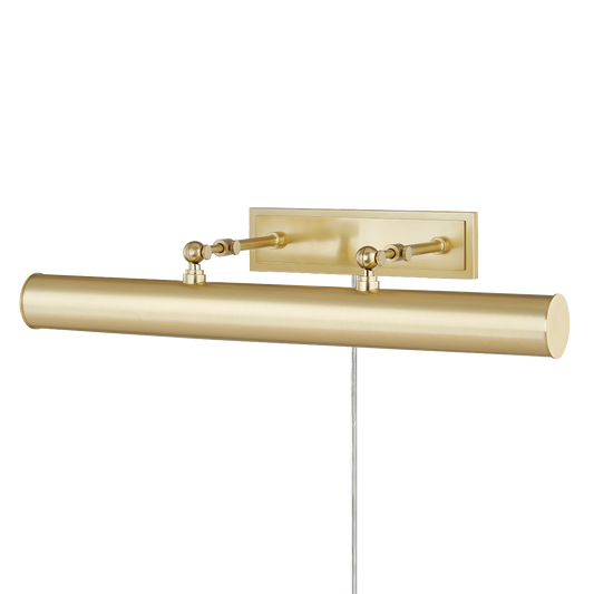 Holly Plug-In Picture Light in Aged Brass Finish
