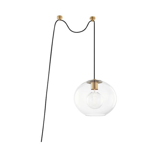 Margot Pendant in Aged Brass Finish