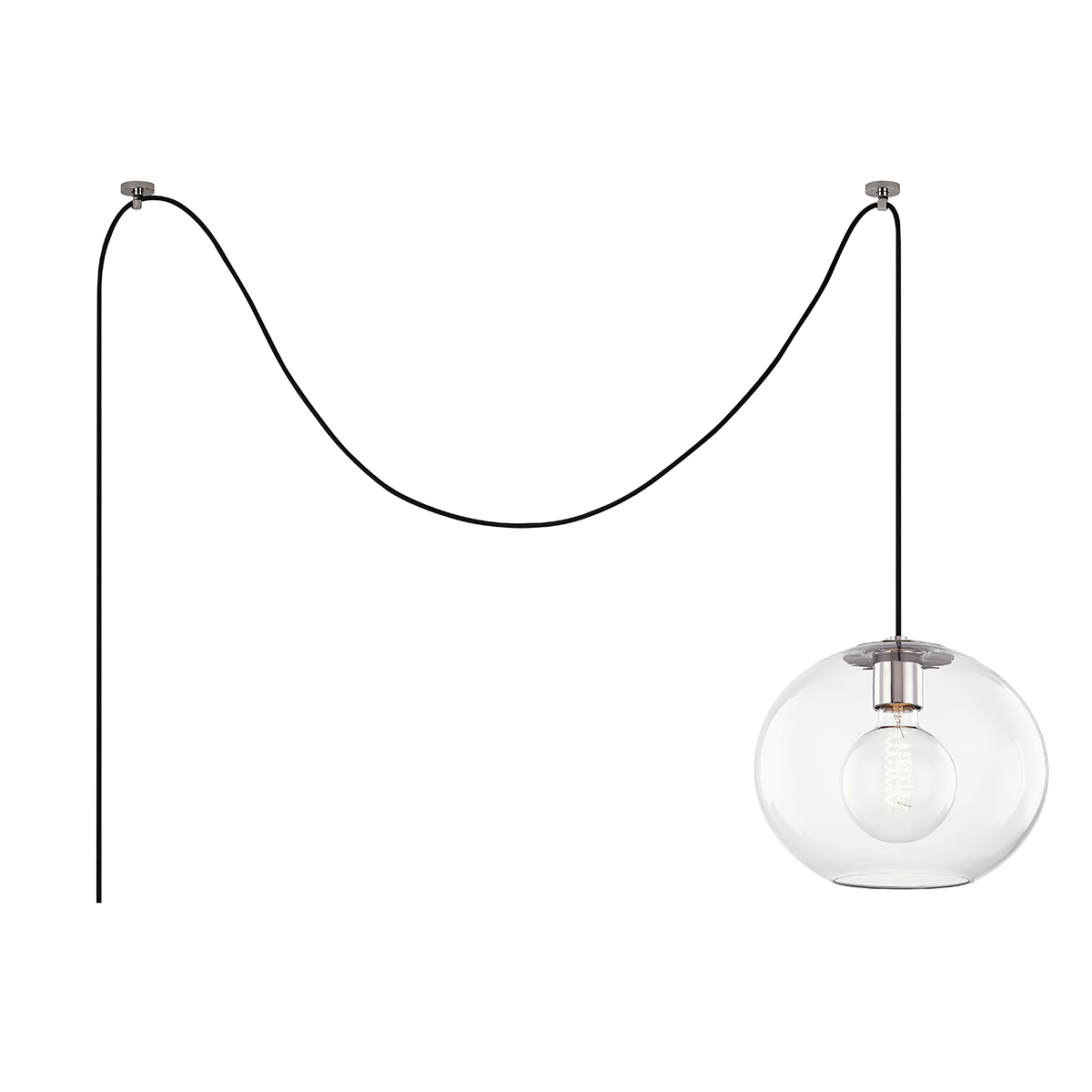 Margot Pendant in Polished Nickel Finish