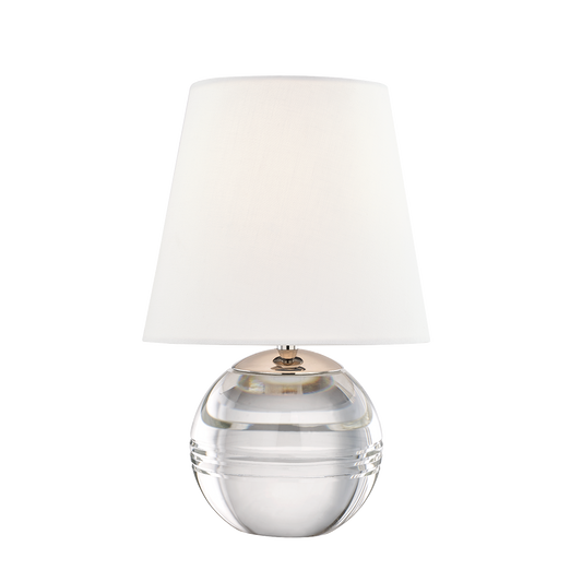Nicole Table Lamp in Polished Nickel Finish