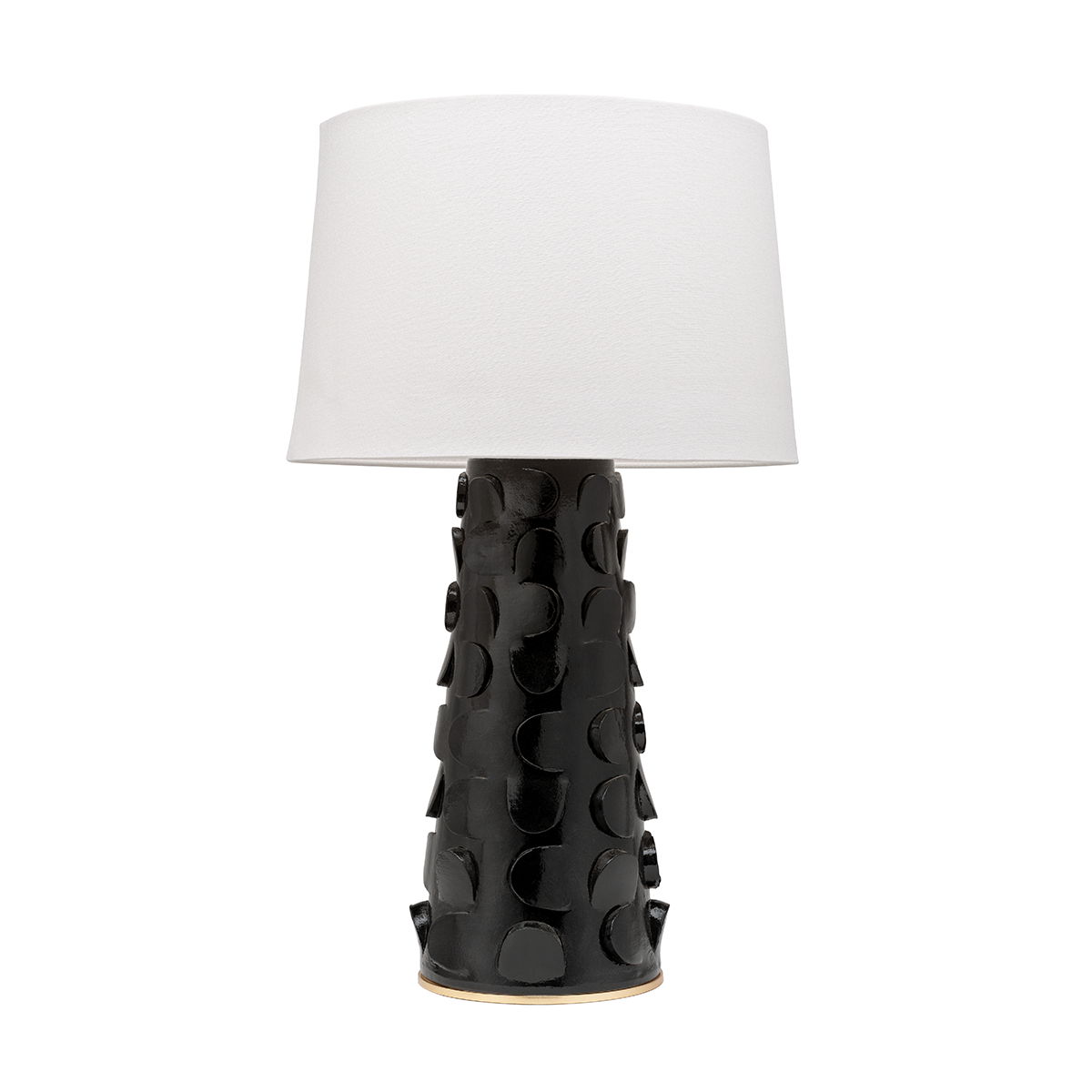 Naomi Table Lamp in Black Lustro/gold Leaf Combo Finish
