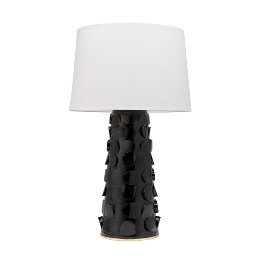 Naomi Table Lamp in Black Lustro/gold Leaf Combo Finish