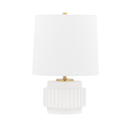 Kalani Table Lamp in Matte White Finish