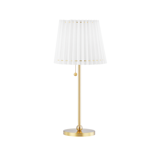 Demi Table Lamp in Aged Brass Finish