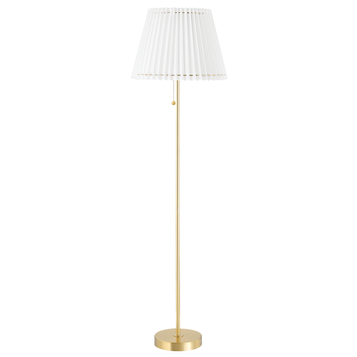 Demi Floor Lamp in Aged Brass Finish