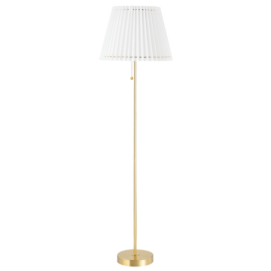 Demi Floor Lamp in Aged Brass Finish