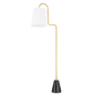 Jaimee Floor Lamp in Aged Brass Finish