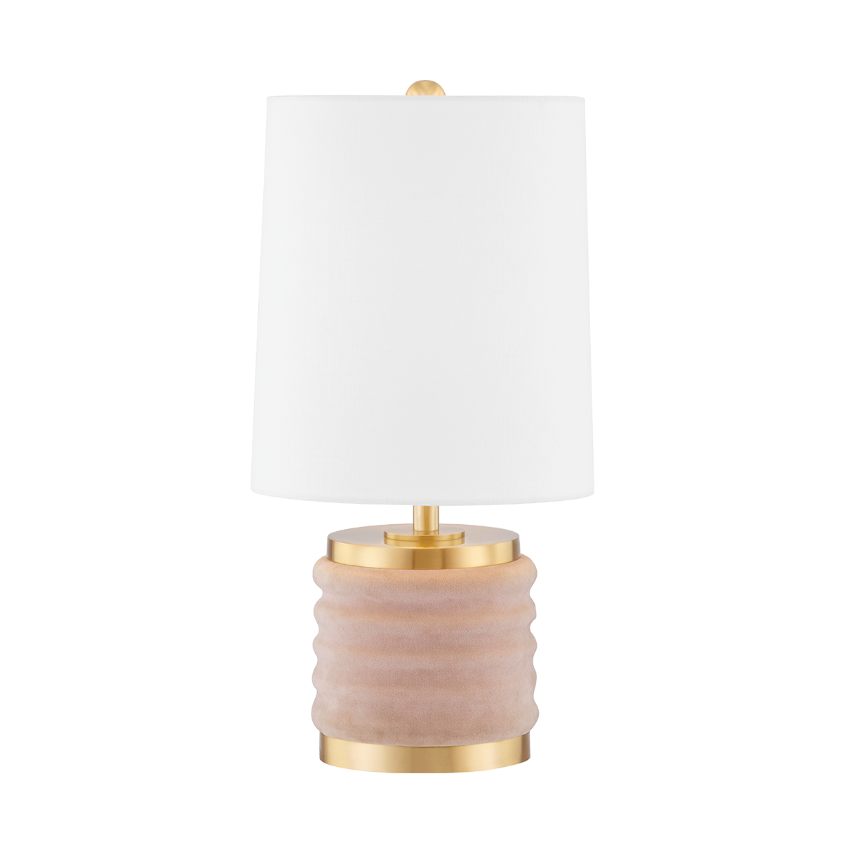 Bethany Table Lamp in Aged Brass/blush Combo Finish