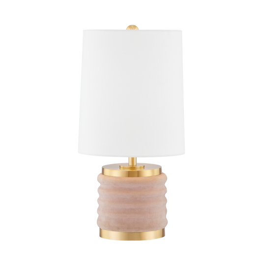 Bethany Table Lamp in Aged Brass/blush Combo Finish