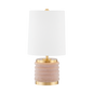 Bethany Table Lamp in Aged Brass/blush Combo Finish