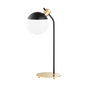 Miranda Table Lamp in Aged Brass/soft Black Finish