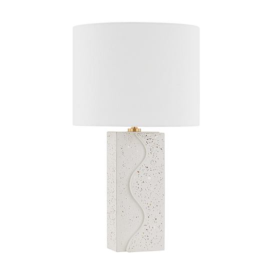 CORT Table Lamp in Aged Brass Finish