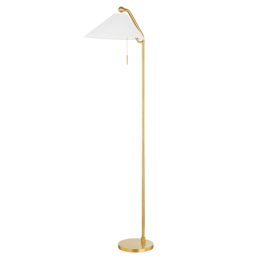 Aisa Floor Lamp in Aged Brass Finish
