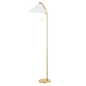 Aisa Floor Lamp in Aged Brass Finish